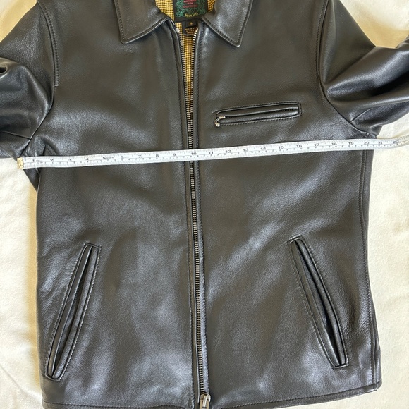 Schott NYC lambskin jacket, style 246, black, Size S - Picture 4 of 13